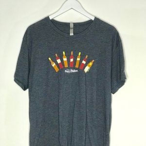 Live Life Drink Italian Gray Men T - Shirt Size XL